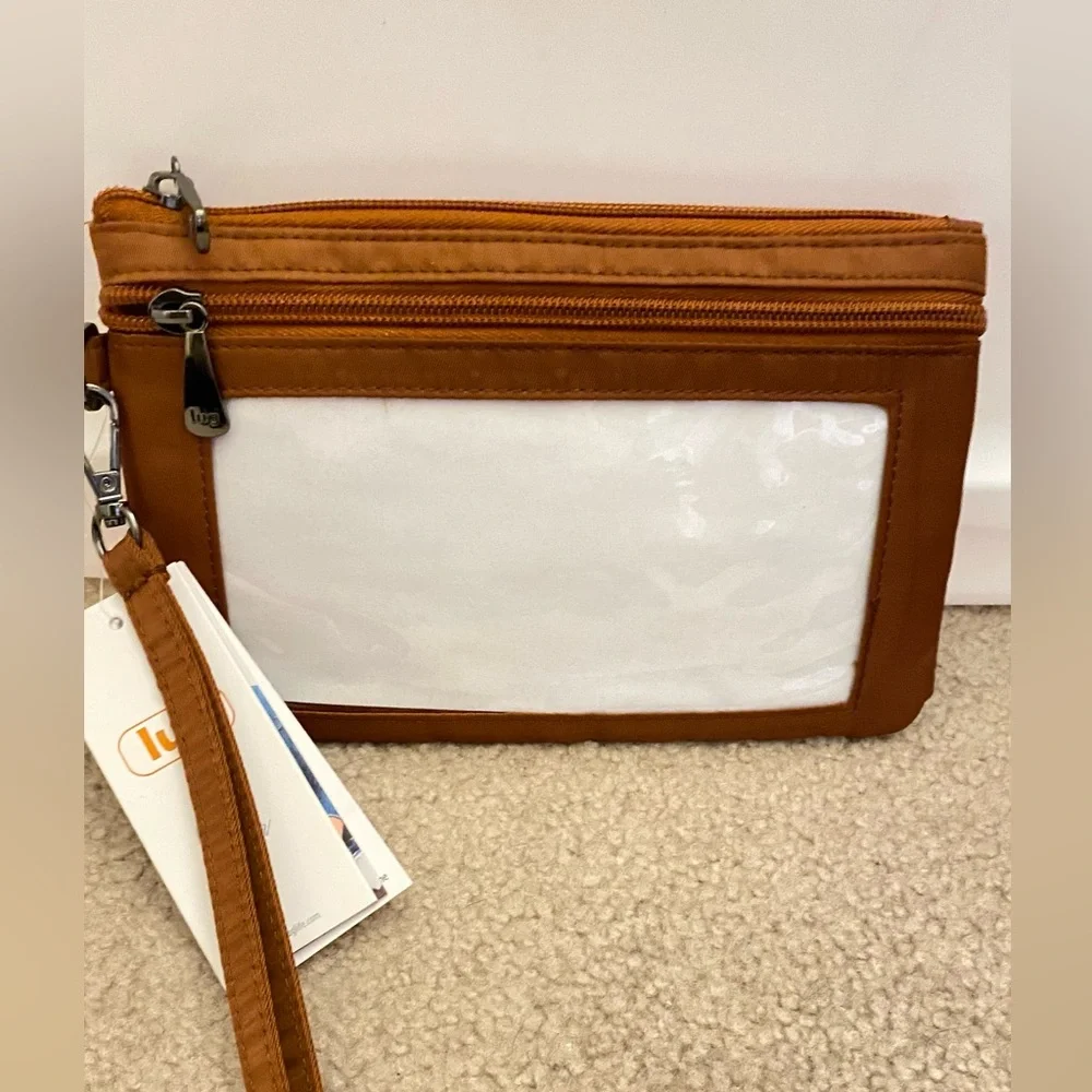 Lug Peekaboo Cellphone Pouch NWT “ Copper Brown”